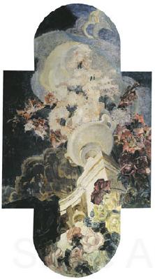Mikhail Vrubel Chrysanthemums, 1894 Norge oil painting art